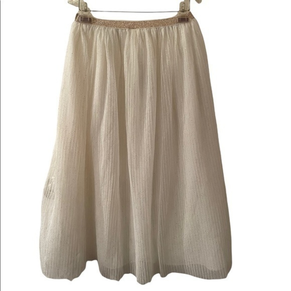 Tulle Ballet Skirt White Sparkly Skirt 
Size Fits like women Small (girl 10-12)